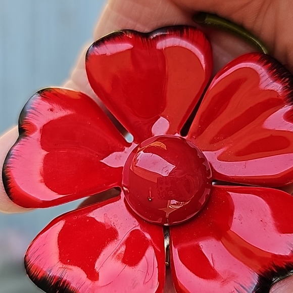 VINTAGE Flower Brooch - Picture 14 of 15